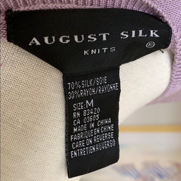 Pretty Lavender August Silk Tank Size M - Picture 6 of 9